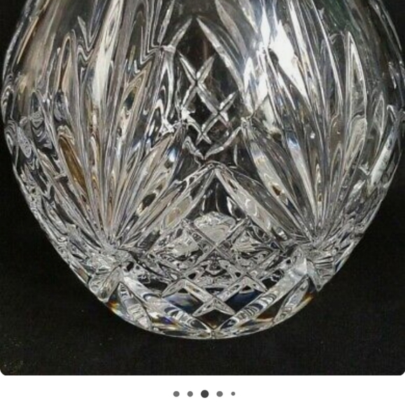 1 (One) BLOCK CRYSTAL FORUM Cut Lead Crystal Wine Decanter-Signed - Picture 2 of 6